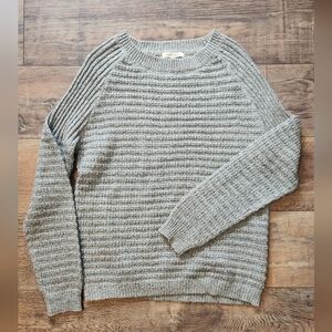 Cozy Casual Heathered Gray Knit Top